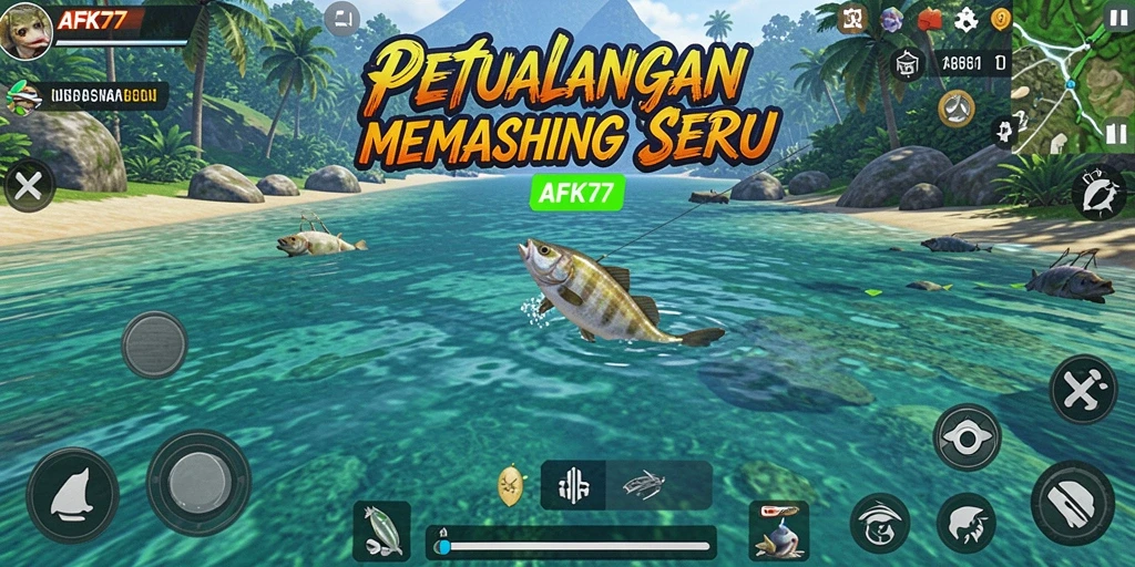 Tangkapan ikan yang menakjubkan dari gameplay AFK77.