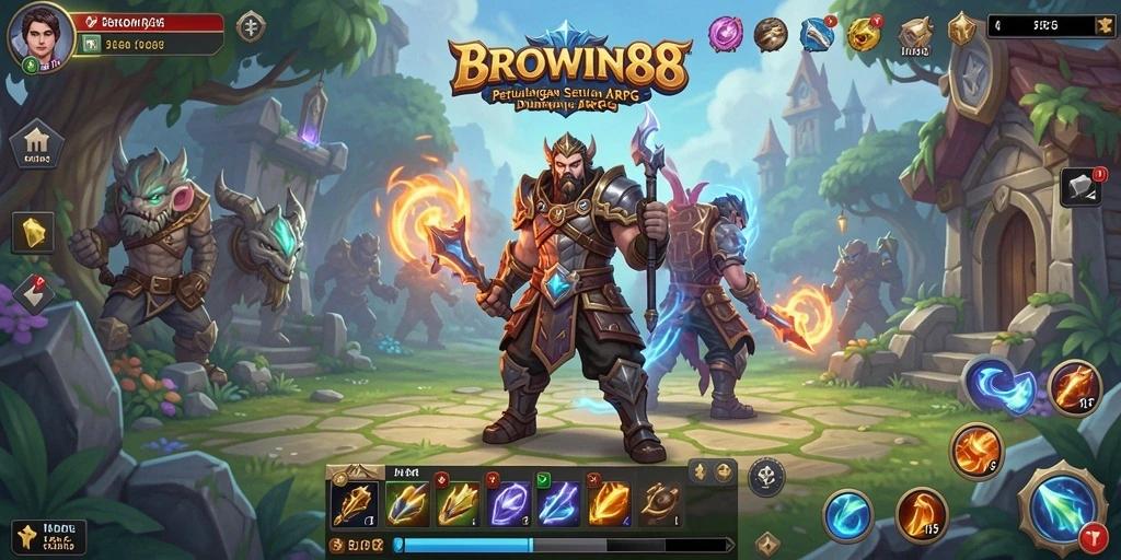 Tampilan menarik dari gameplay ARPG BROWIN88 yang mengasyikkan.