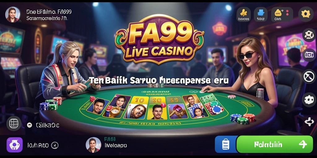 Tampilan gameplay Live Casino yang menarik di FA99.