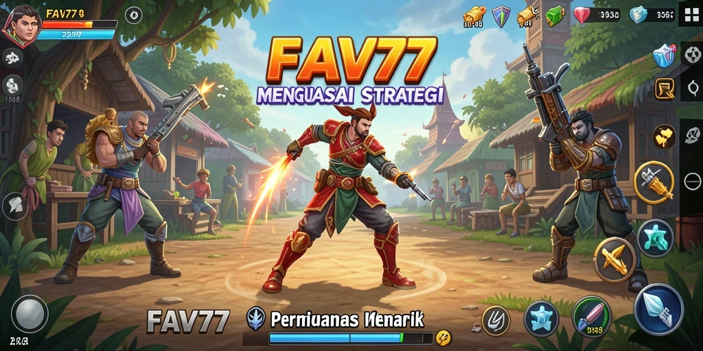 Tampilan gameplay menarik dari FAV77 yang menampilkan strategi yang dinamis.