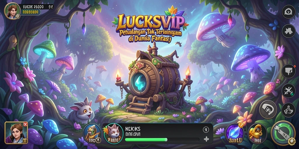 Gameplay seru LUCKSVIP di dunia petualangan yang kaya.