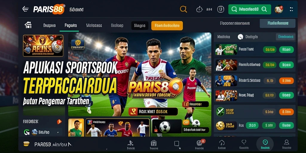 Tampilan menarik dari gameplay Sportsbook PARIS88 yang menegangkan.