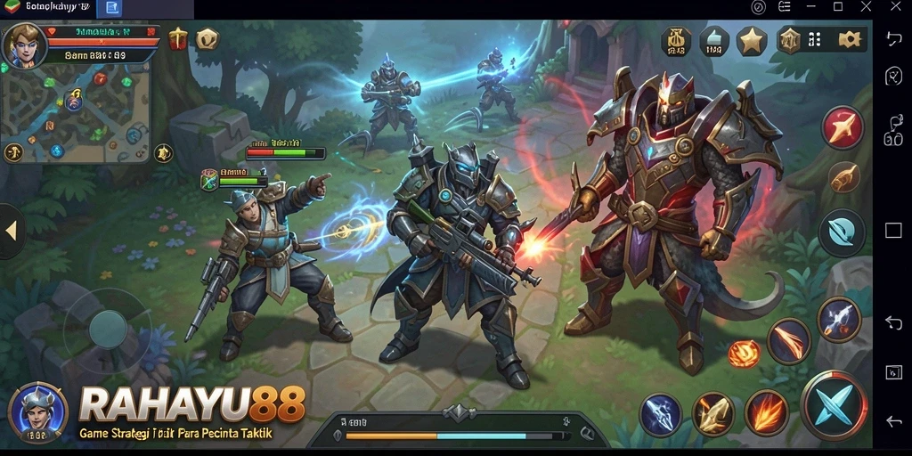 Tampilan gameplay <strong>RAHAYU88</strong> yang intens dan penuh strategi.