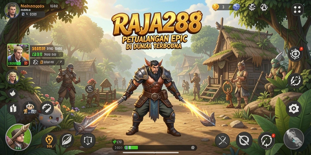 Screenshot gameplay RAJA288 yang menampilkan dunia terbuka penuh petualangan.