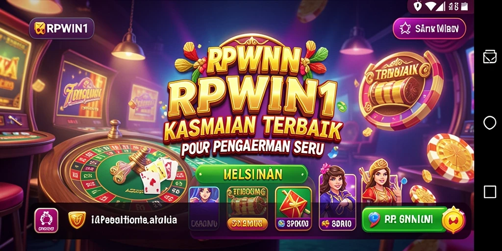 Tampilan mendebarkan dari gameplay Kasino RPWIN1 yang menarik dan interaktif.