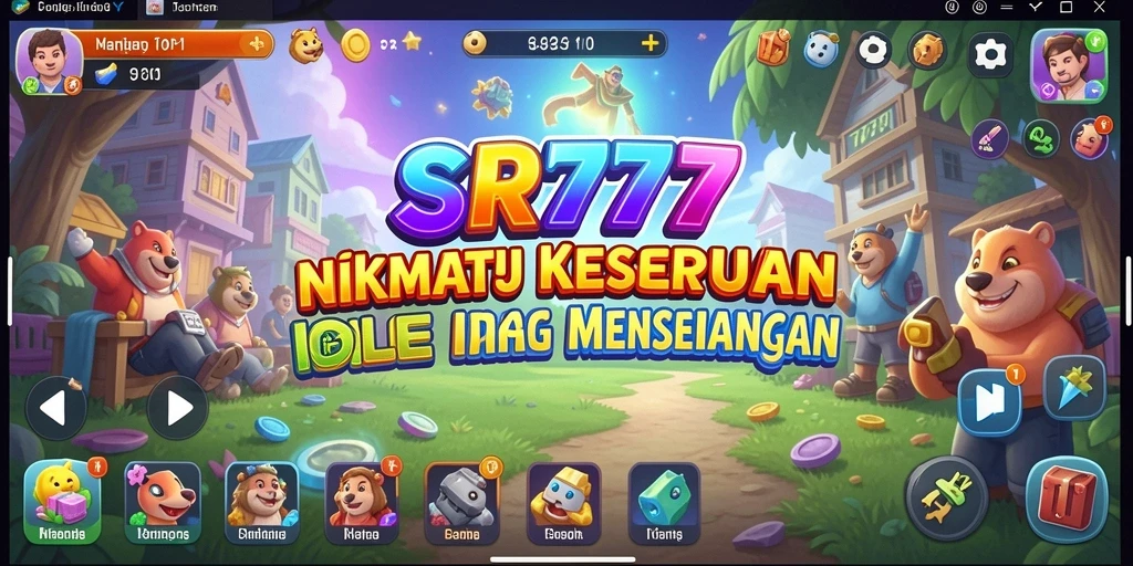 Tampilan gameplay SR777 yang menawan dengan elemen idle yang memukau.