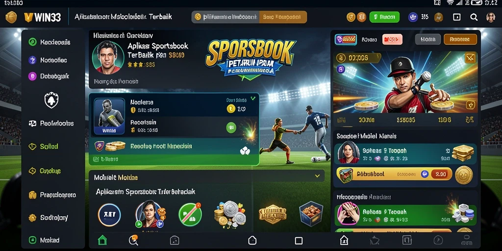 Tampilan screenshot WIN33 yang menunjukkan fitur taruhan olahraga.